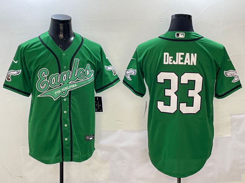Men Philadelphia Eagles #33 Dejean Green Joint Name 2025 Nike Limited NFL Jersey style 5
